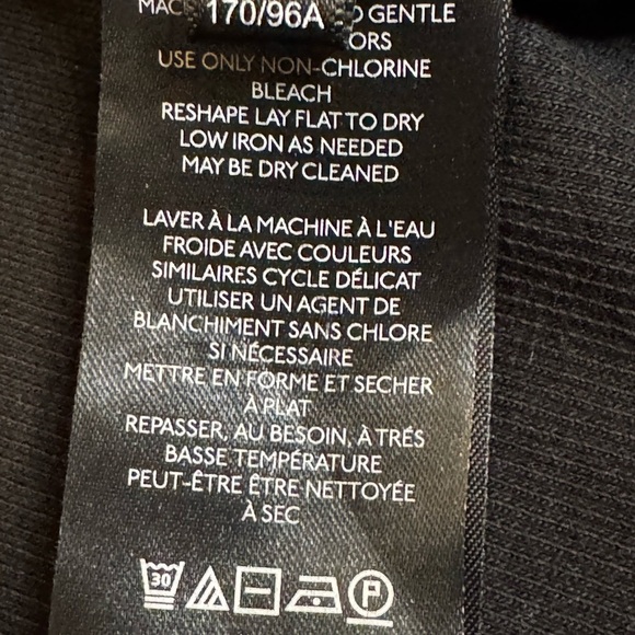 Maeve  by anthropology basic black fitted mock turtleneck ribbed shirt - Picture 6 of 7